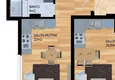 Купить дешево Видовая квартира 1+1 от инвестора с рассрочкой, в комплексе на этапе строительства, район Авсаллар – Алания 1