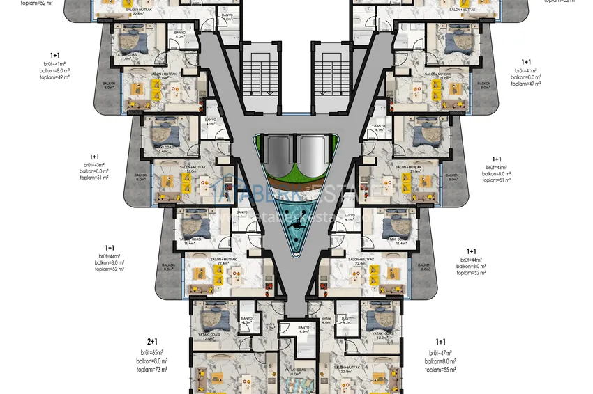 Buy cheap New comfort-class residential complex with functional layouts in Mahmutlar, Alanya 2