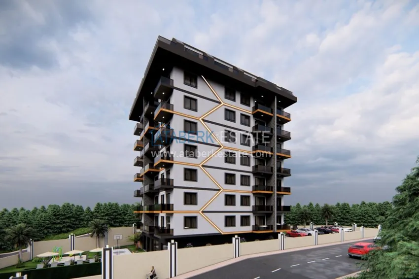 Nowy projekt nowoczesnego kompleksu mieszkaniowego w rejonie Avsallar 3