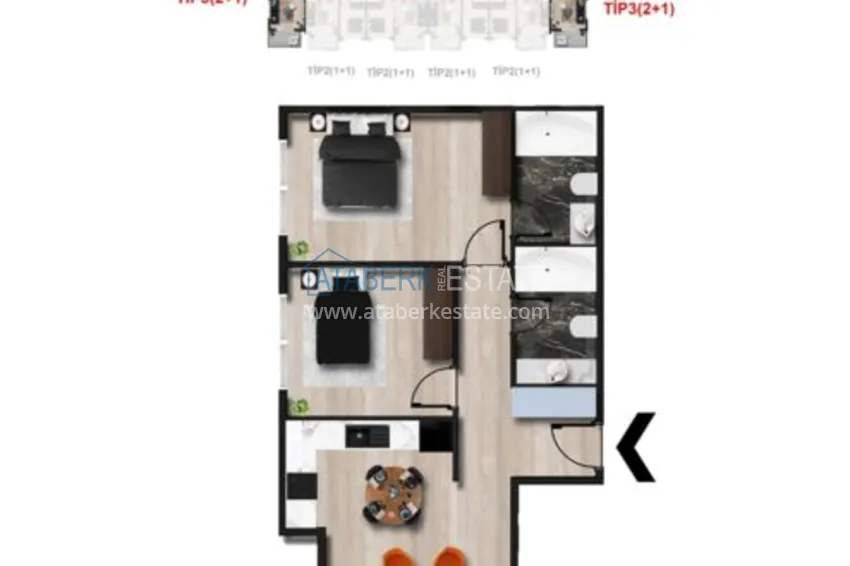 Buy cheap New residential complex! Affordable apartments directly from the developer in Avsallar, Alanya 3