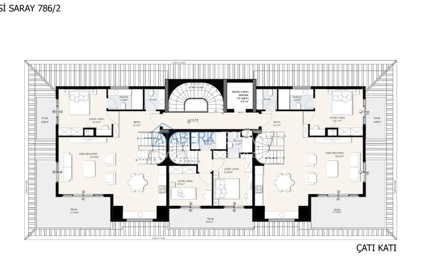 Kupuj taniej Nowy projekt w centrum Alanyi - zespół mieszkaniowy w niskiej zabudowie 3