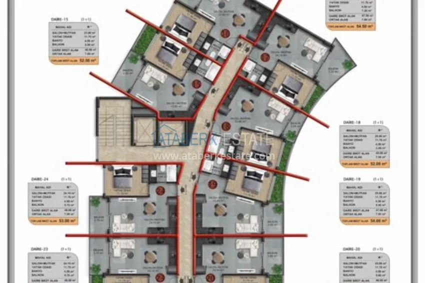 Buy cheap Elegant premium residential complex in Oba, Alanya 2 