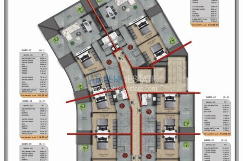 Buy cheap Elegant premium residential complex in Oba, Alanya 13 