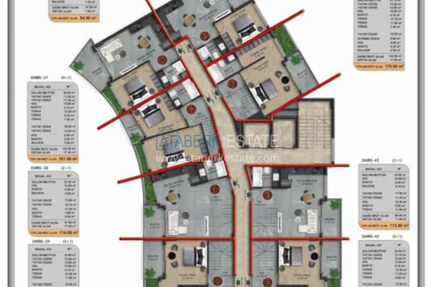 Buy cheap Elegant premium residential complex in Oba, Alanya 12 