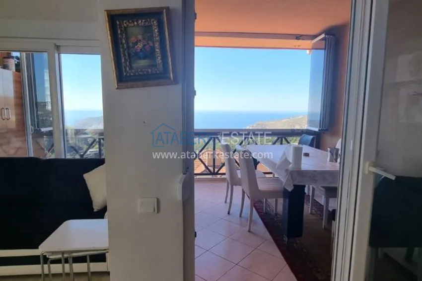 Приобрести Двухуровневая меблированная Вилла с панорамным видом на два хозяина, Алания, район Бекташ 2