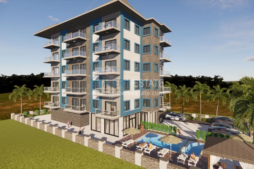 Penthouse w Avsallar w butikowym kompleksie w budowie 1