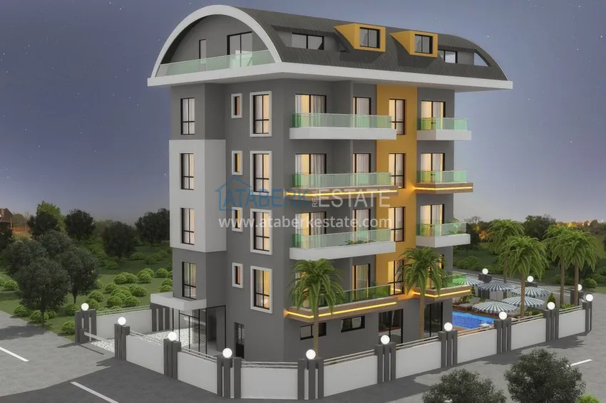 🔥Nasz projekt. Nowa inwestycja osiedla mieszkaniowego w Alanyi - dzielnicy Oba 2