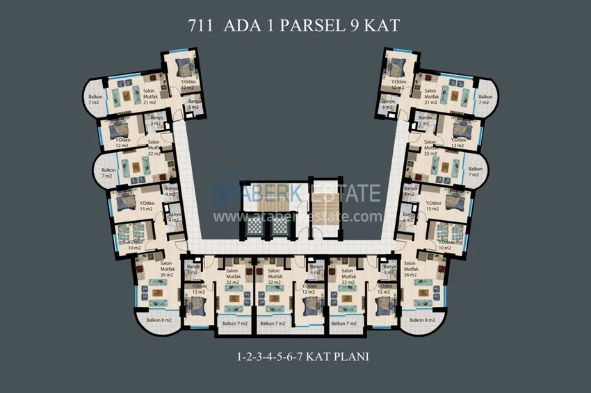 Buy cheap Apartments with installments up to 2 years in Alanya, Demirtas district — a new residential complex 6