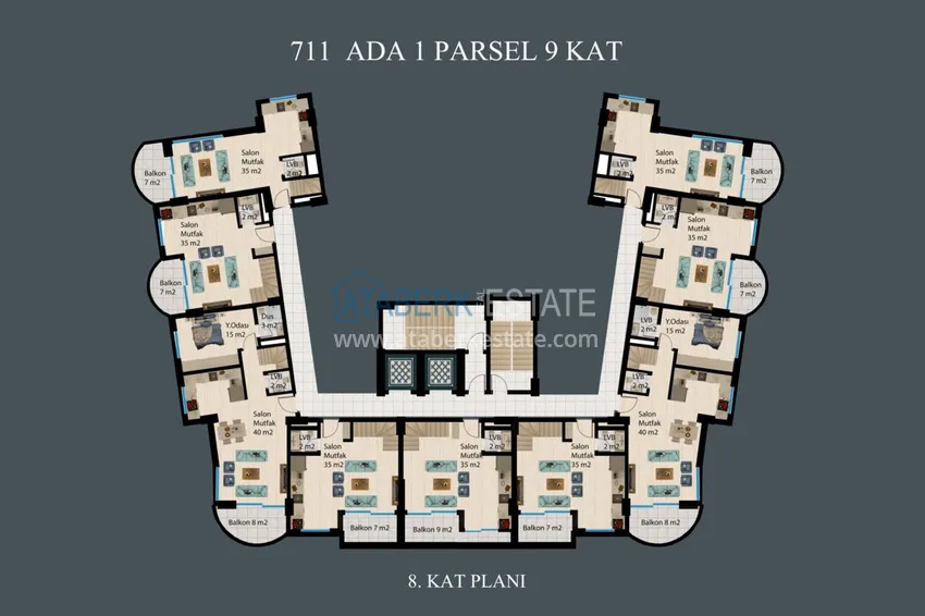 Buy cheap Apartments with installments up to 2 years in Alanya, Demirtas district — a new residential complex 7