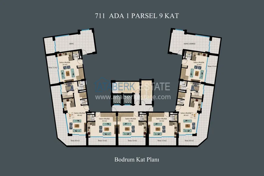 Buy cheap Apartments with installments up to 2 years in Alanya, Demirtas district — a new residential complex 8