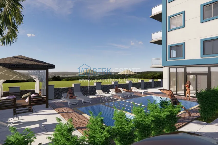 Penthouse w Avsallar w butikowym kompleksie w budowie 8