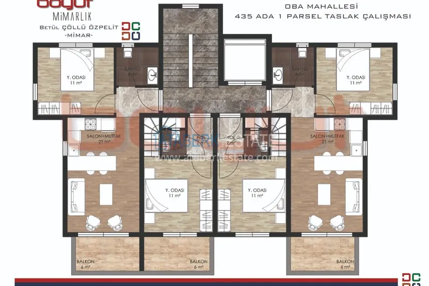 Kupuj taniej 🔥Nasz projekt. Nowa inwestycja osiedla mieszkaniowego w Alanyi - dzielnicy Oba 9