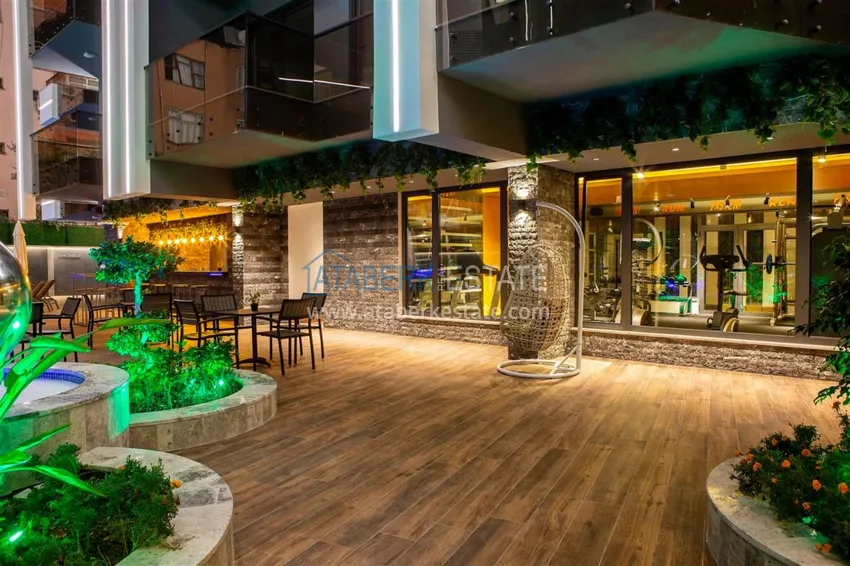 Rent an apartment in the center of Alanya in a luxury residential complex 17 