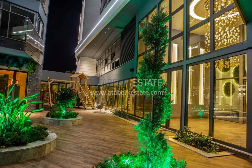 Rent an apartment in the center of Alanya in a luxury residential complex 19 