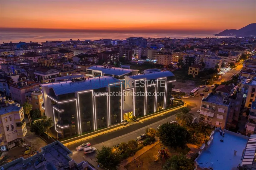 Rent an apartment in the center of Alanya in a luxury residential complex 1 