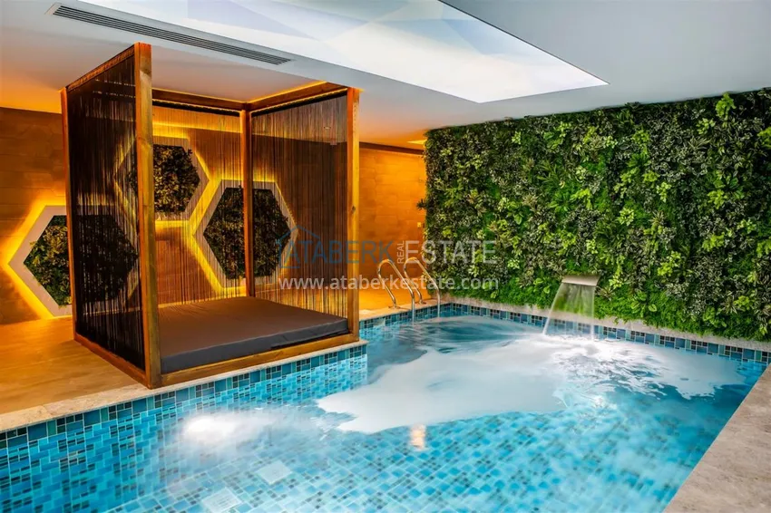 Rent an apartment in the center of Alanya in a luxury residential complex 25 
