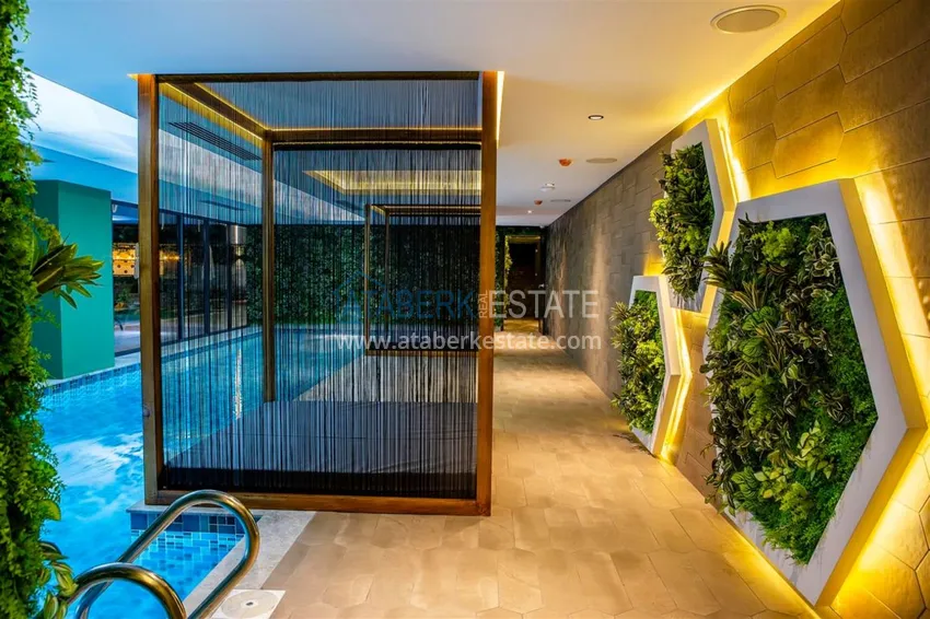 Rent an apartment in the center of Alanya in a luxury residential complex 26 