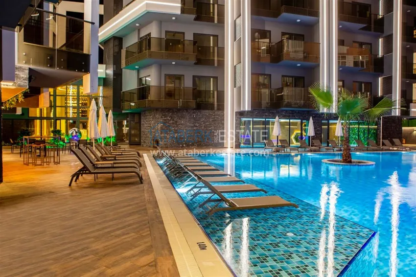 Rent an apartment in the center of Alanya in a luxury residential complex 7 