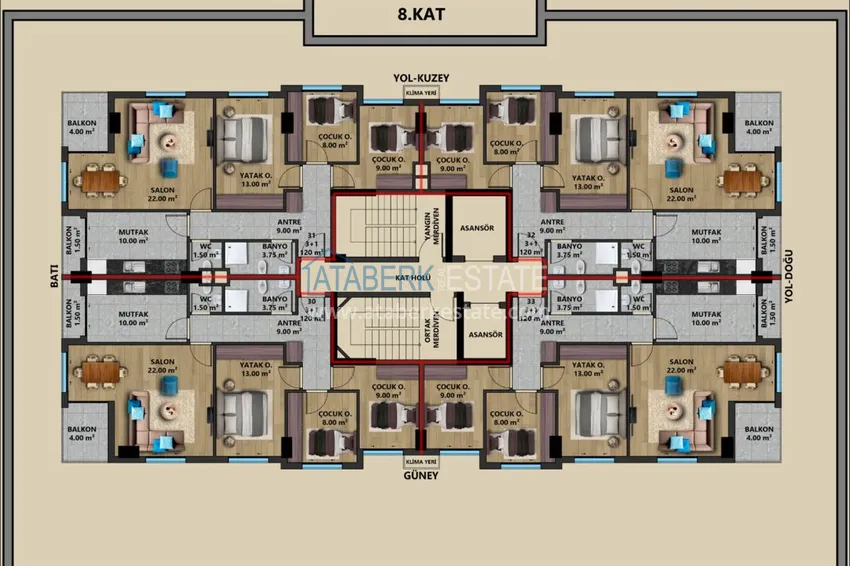 Kupuj taniej Apartamenty i penthousy w Antalyi - Muratpasa od dewelopera z nieoprocentowanymi ratami 4 
