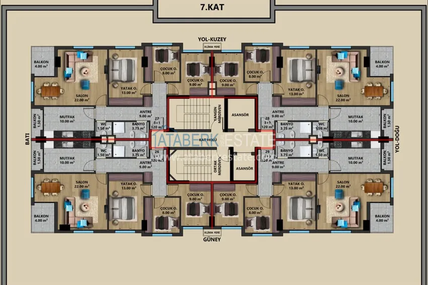 Kupuj taniej Apartamenty i penthousy w Antalyi - Muratpasa od dewelopera z nieoprocentowanymi ratami 6 