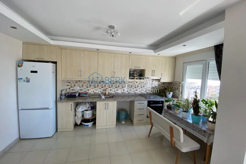 Kupuj Umeblowany dwupoziomowy penthouse w Mahmutlarze z widokiem na otwarte morze 10 