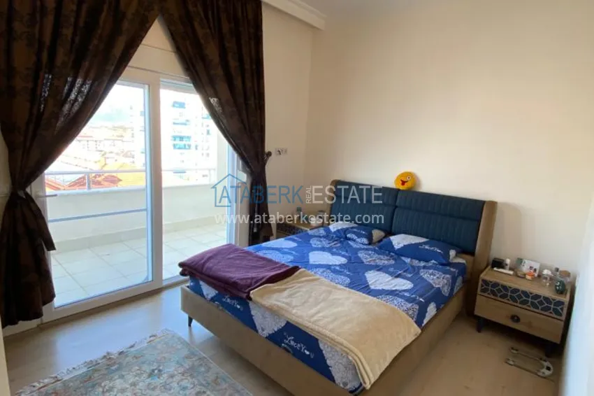 Kupuj Umeblowany dwupoziomowy penthouse w Mahmutlarze z widokiem na otwarte morze 13 