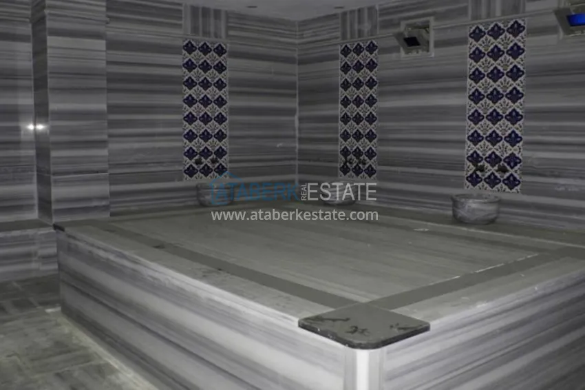 Dwupoziomowy penthouse w Mahmutlarze z meblami w zadbanym kompleksie 15