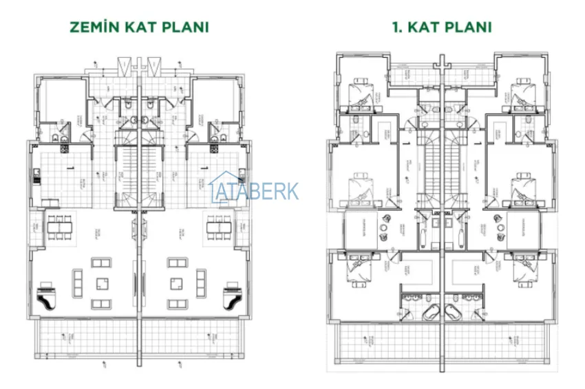 Buy cheap New villas in Antalya - Aksu - Altintash in a cottage complex under construction 1