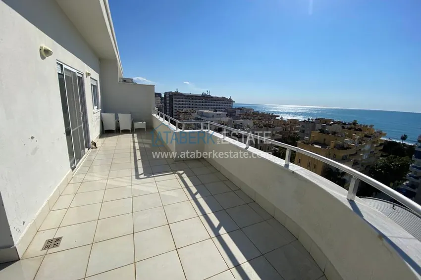 Kupuj Umeblowany dwupoziomowy penthouse w Mahmutlarze z widokiem na otwarte morze 24 