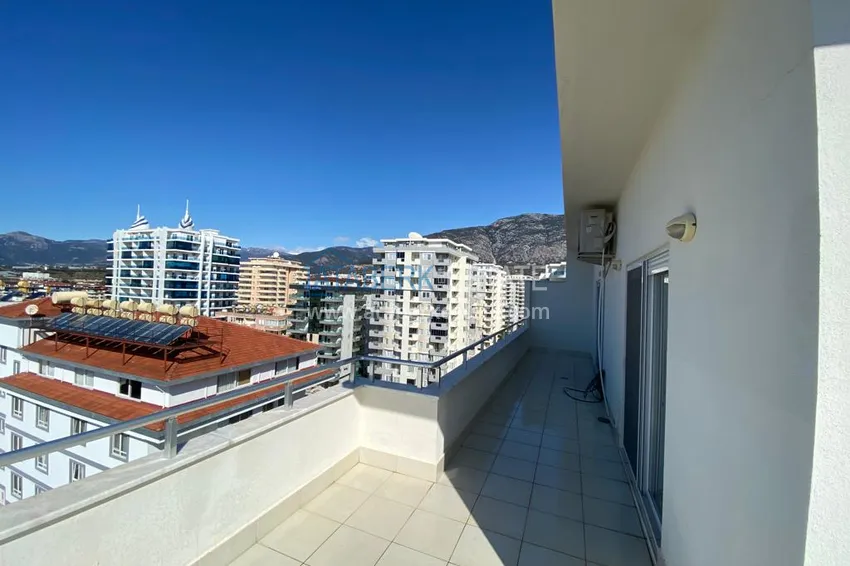 Kupuj Umeblowany dwupoziomowy penthouse w Mahmutlarze z widokiem na otwarte morze 25 