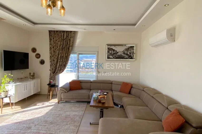 Kupuj Umeblowany dwupoziomowy penthouse w Mahmutlarze z widokiem na otwarte morze 4 