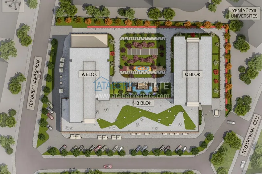 Nowy projekt inwestycyjny nowoczesnego kompleksu mieszkaniowego w Stambule - Topkapi 10 