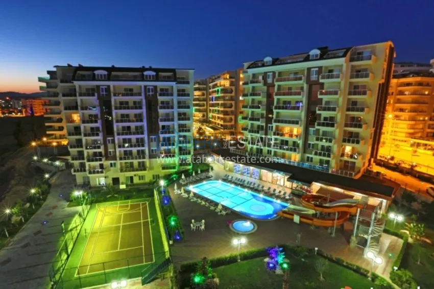 Apartament w Avsallar z widokiem na morze i góry w kompleksie z prywatną plażą 14 