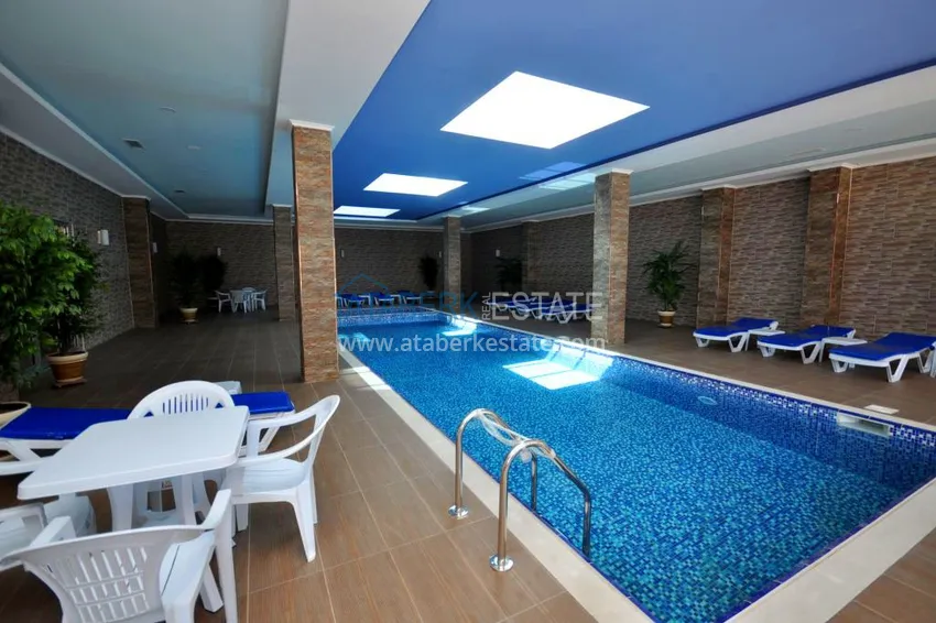 Apartament w Oba z widokiem na góry w luksusowym kompleksie mieszkalnym 17