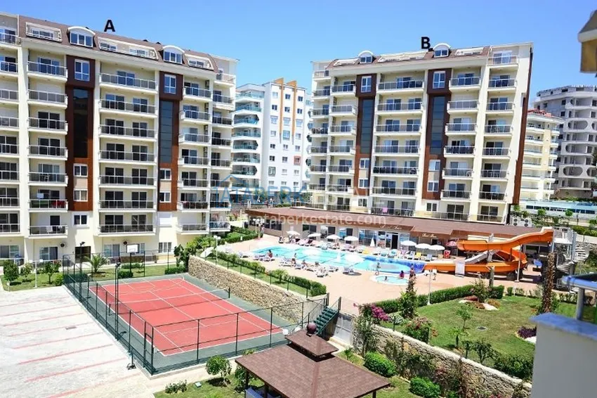 Apartament w Avsallar z widokiem na morze i góry w kompleksie z prywatną plażą 1 