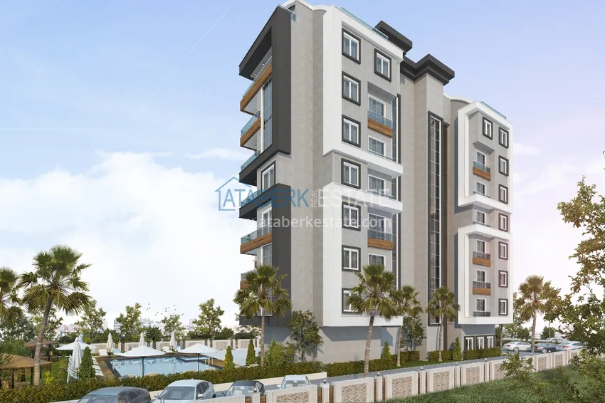 Apartamenty w Alanyi - obszar Avsallar od inwestora w kompleksie na ostatnim etapie 5