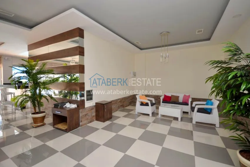 Apartament w Oba z widokiem na góry w luksusowym kompleksie mieszkalnym 20
