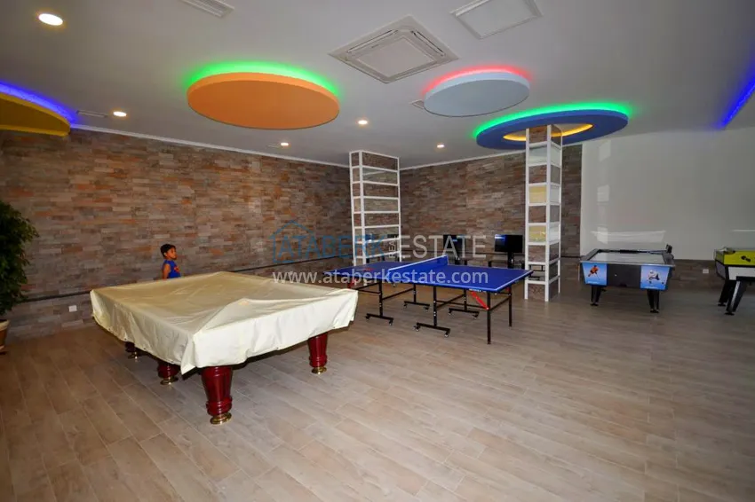Apartament w Oba z widokiem na góry w luksusowym kompleksie mieszkalnym 25