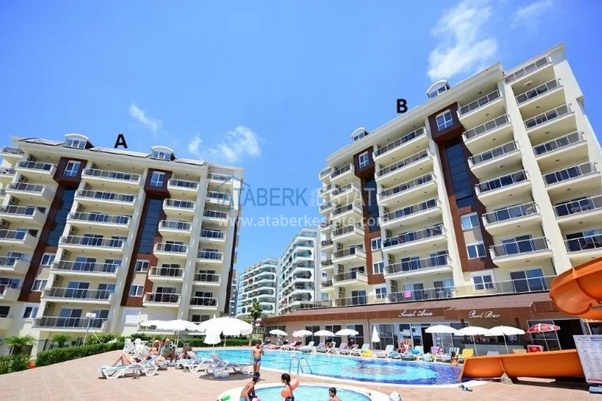Apartament w Avsallar z widokiem na morze i góry w kompleksie z prywatną plażą 3 