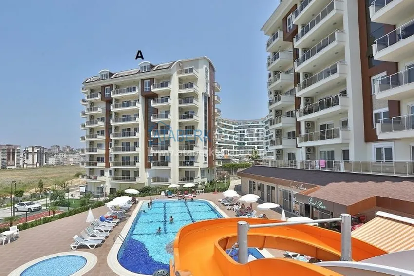 Apartament w Avsallar z widokiem na morze i góry w kompleksie z prywatną plażą 4 