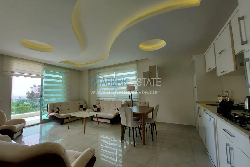 Kupuj Umeblowane apartamenty w Kestel z widokiem na morze w kompleksie mieszkalnym 4