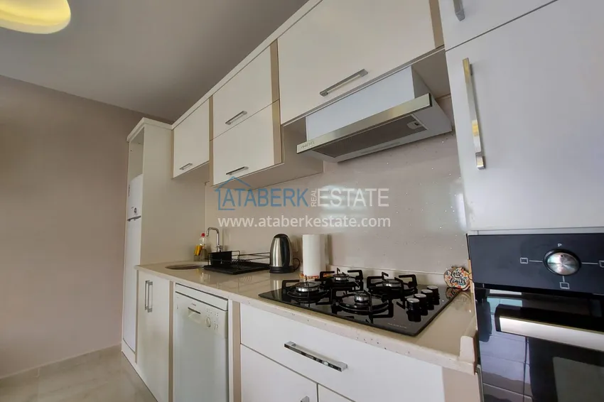 Kupuj Umeblowane apartamenty w Kestel z widokiem na morze w kompleksie mieszkalnym 19