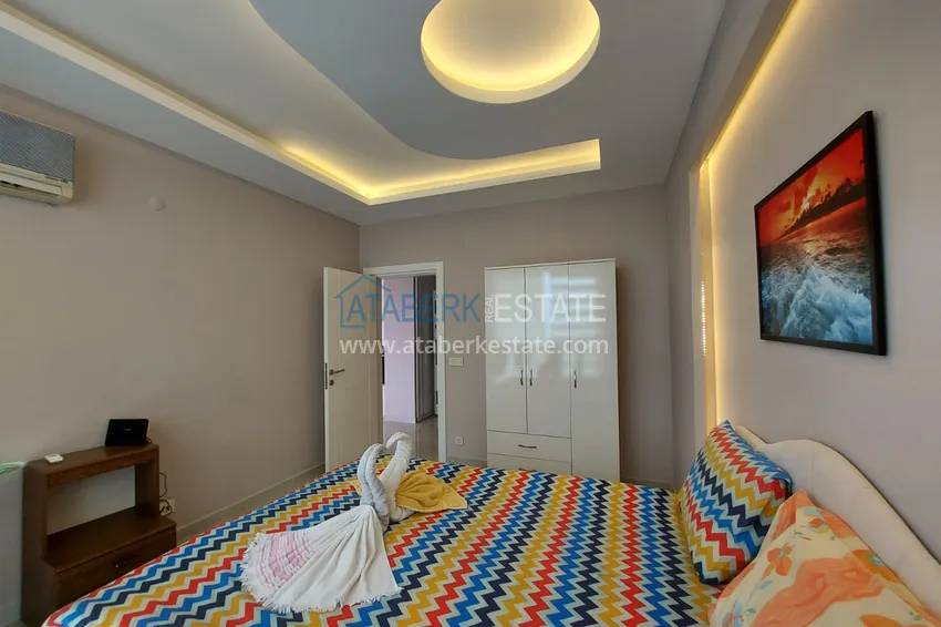Kupuj Umeblowane apartamenty w Kestel z widokiem na morze w kompleksie mieszkalnym 22