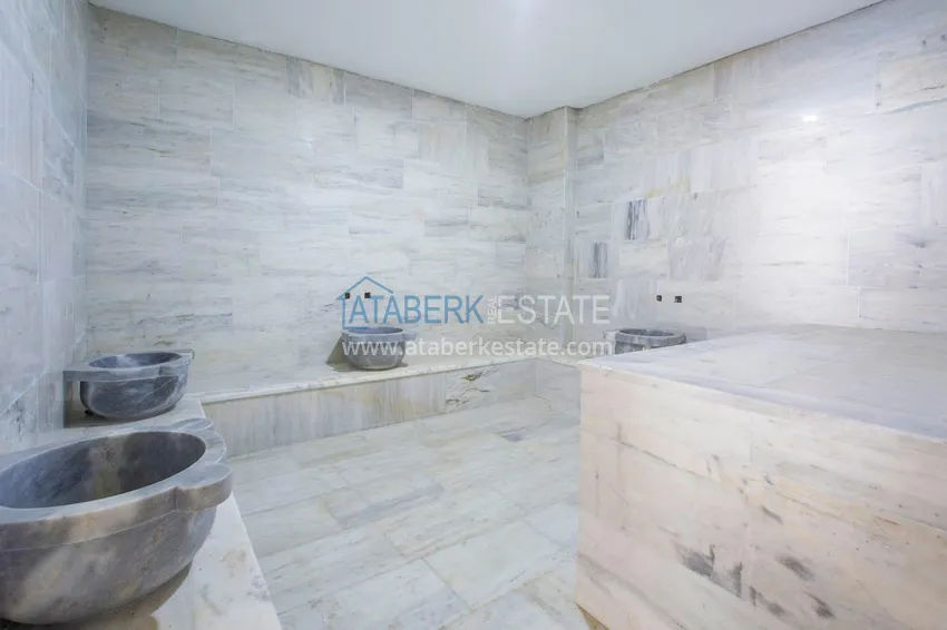 Umeblowany penthouse w Mahmutlarze z widokiem na morze w młodym kompleksie 9 