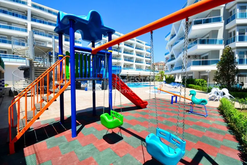 Apartament w Oba z widokiem na góry w luksusowym kompleksie mieszkalnym 10