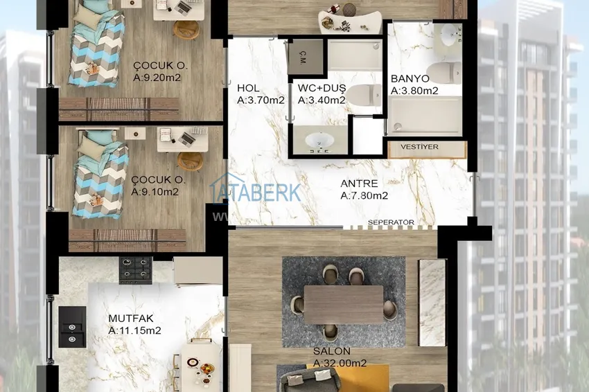 Buy cheap Large-scale residential complex project in the Dosemealti area — Antalya 8