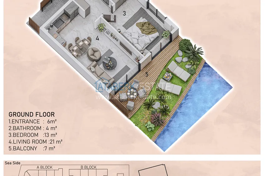 Buy cheap New luxury family complex in Avsallar district 19