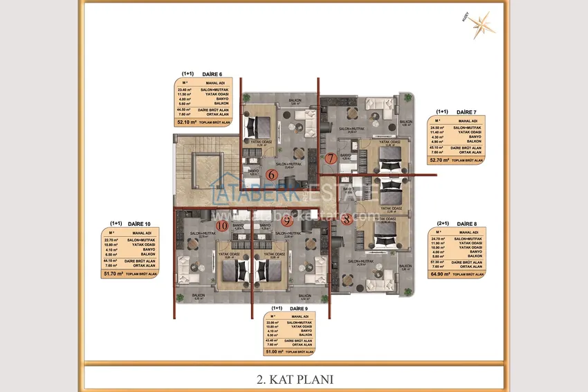 Buy cheap Property from the developer in the Oba area 2 