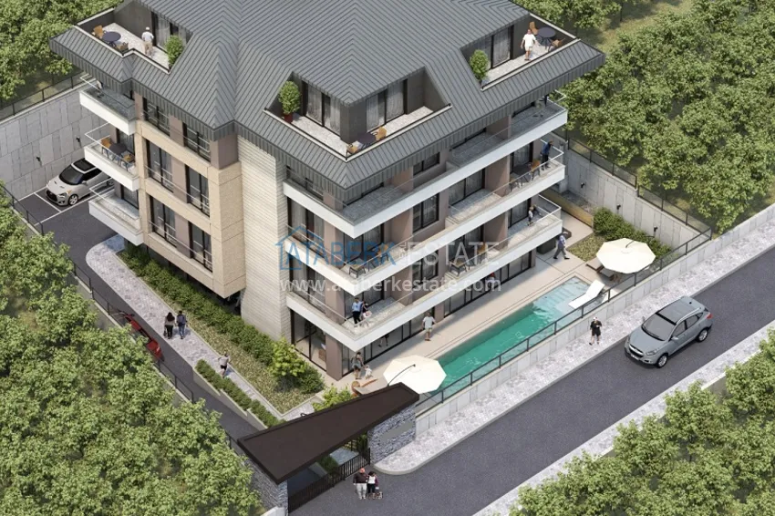 Apartamenty z widokiem na morze od dewelopera w centrum Alanyi — Plaża Kleopatra 3 
