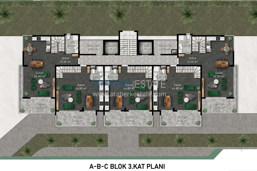 Buy cheap New original project of a residential complex in the Kargicak district 2